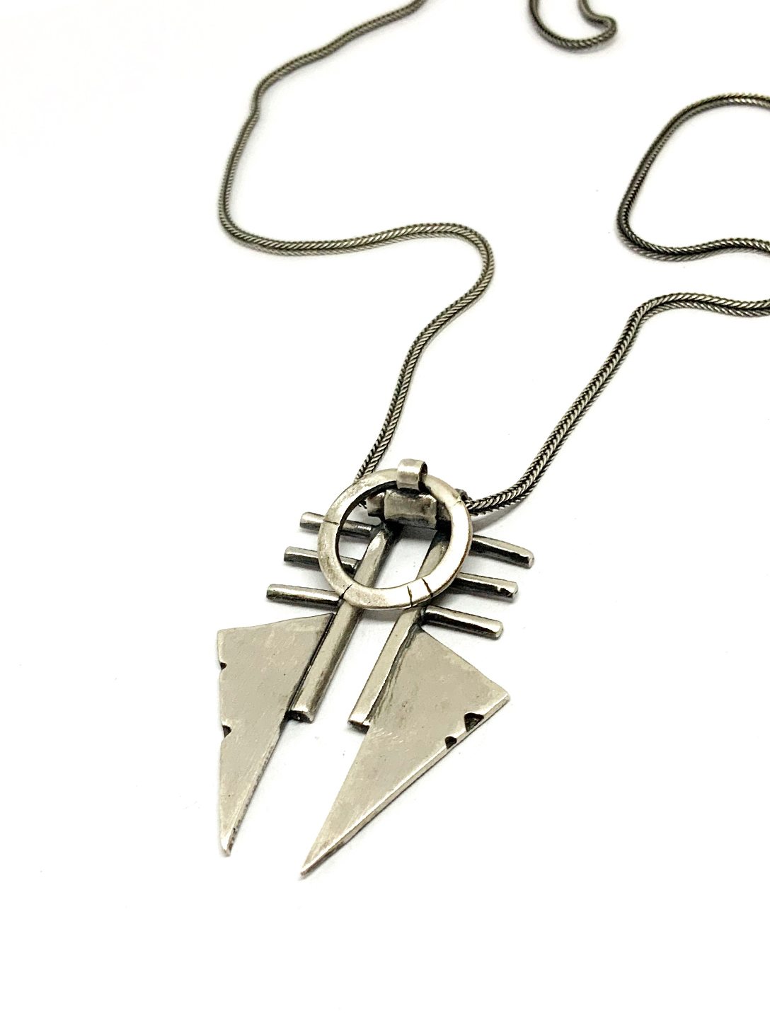 Silver Blood Warrior Necklace