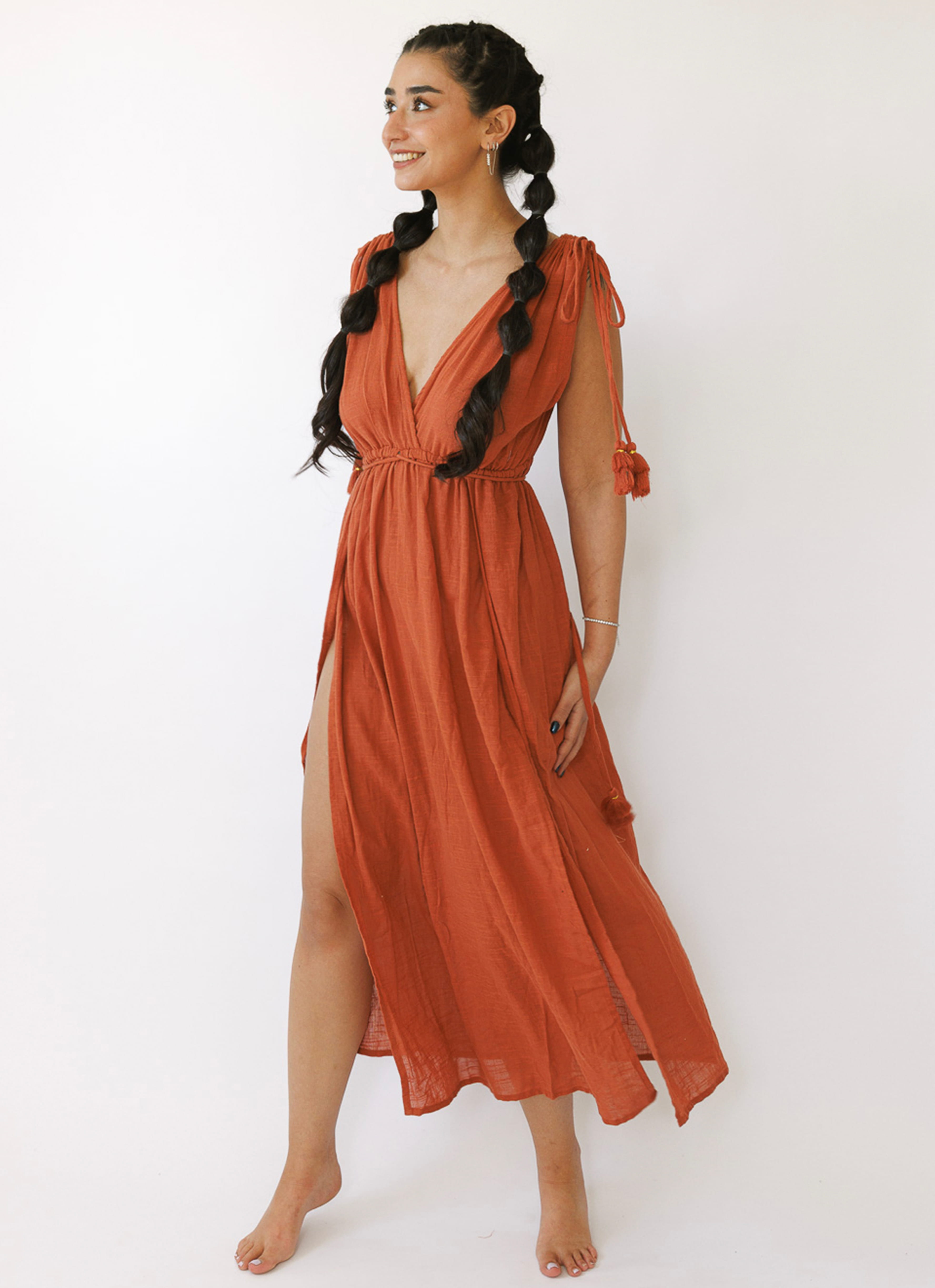 JASMIN WOMEN'S DRESS-ORANGE