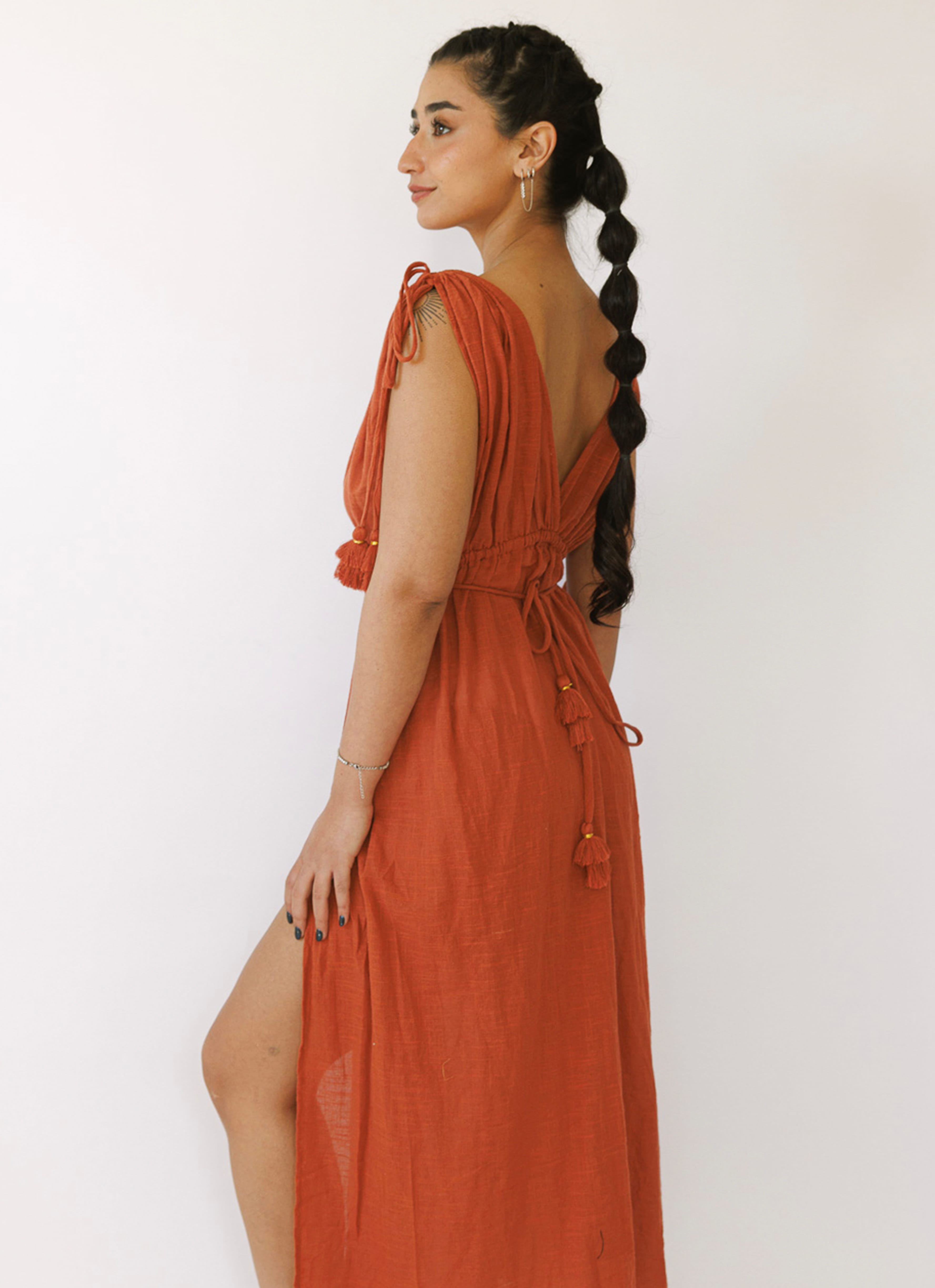 JASMIN WOMEN'S DRESS-ORANGE