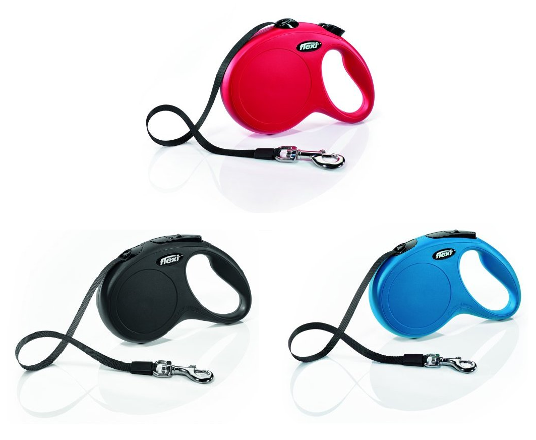 פלקסי ניו קלאסיק לכלבים קטנים XS רצועה 3מ' במגוון צבעים