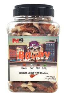 באדי סנאק חטיף קלציום בציפוי עוף מיובש