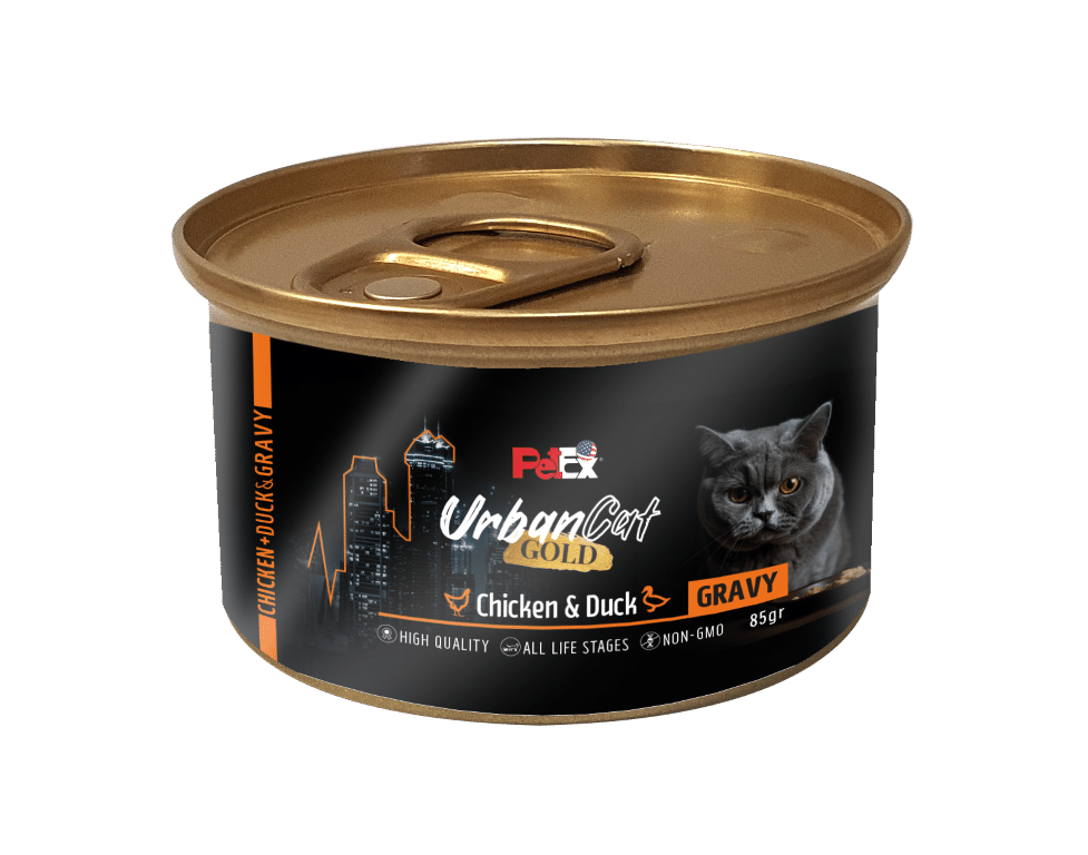 מגש 24יח' אורבן קט גולד מעדן ברוטב בטעם עוף וברווז