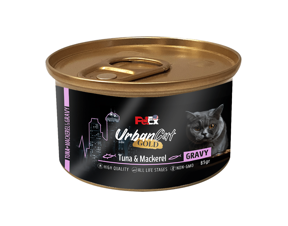 מגש 24יח' אורבן קט גולד מעדן ברוטב בטעם טונה ומקרל