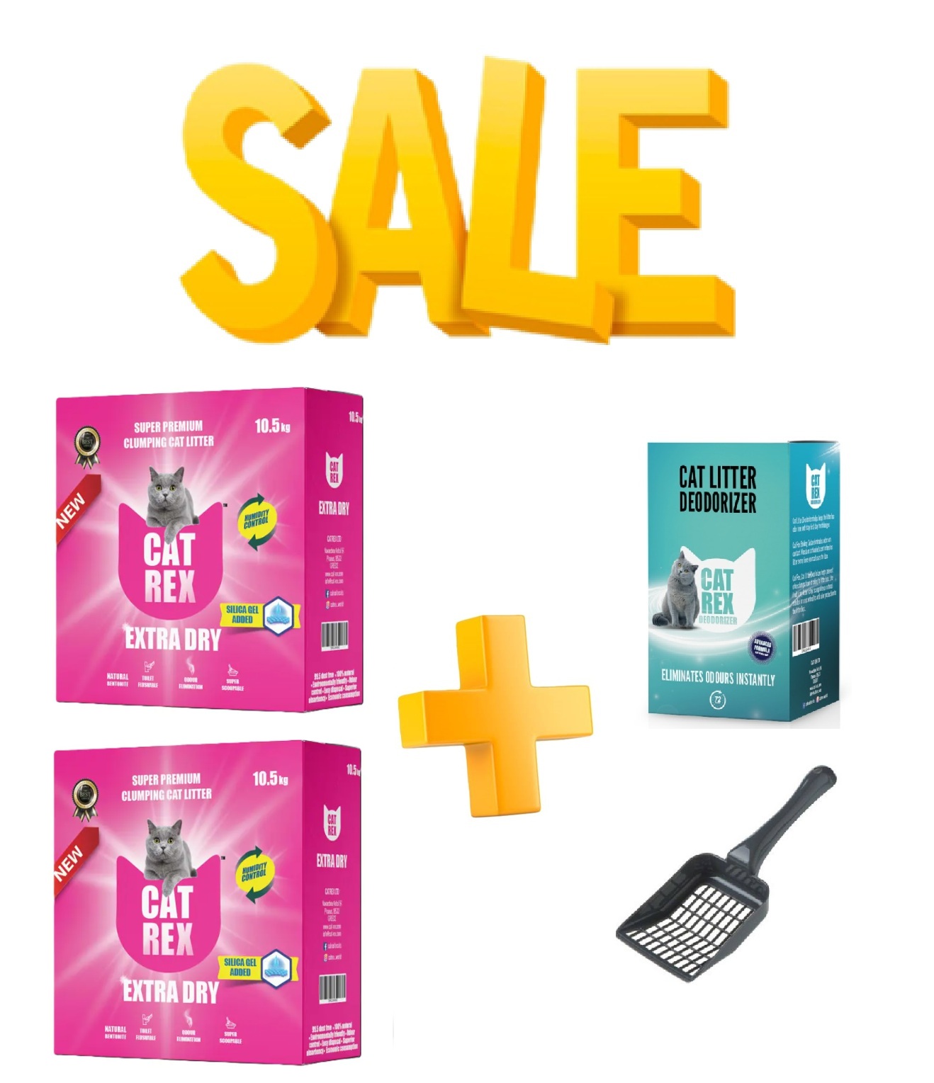 מבצע! בקניית 2 חול קט-רקס לחתול 10.5ק"ג קבלו 2 מתנות! 