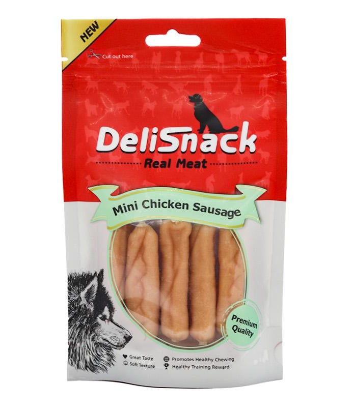 דליסנק חטיף לכלב נקניקיות עוף