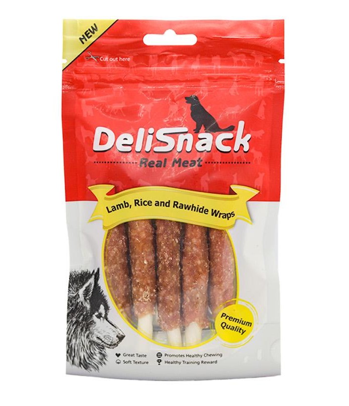 דליסנק חטיף לכלב מקלות בציפוי כבש