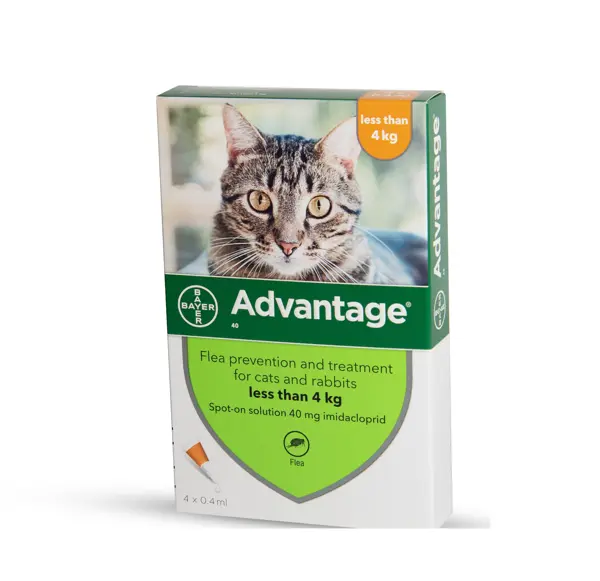 Advantage אמפולות - טיפול בפרעושים וקרציות לחתולים