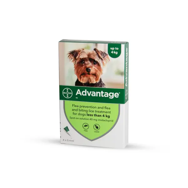 Advantage אמפולות - טיפול בפרעושים וקרציות לכלבים