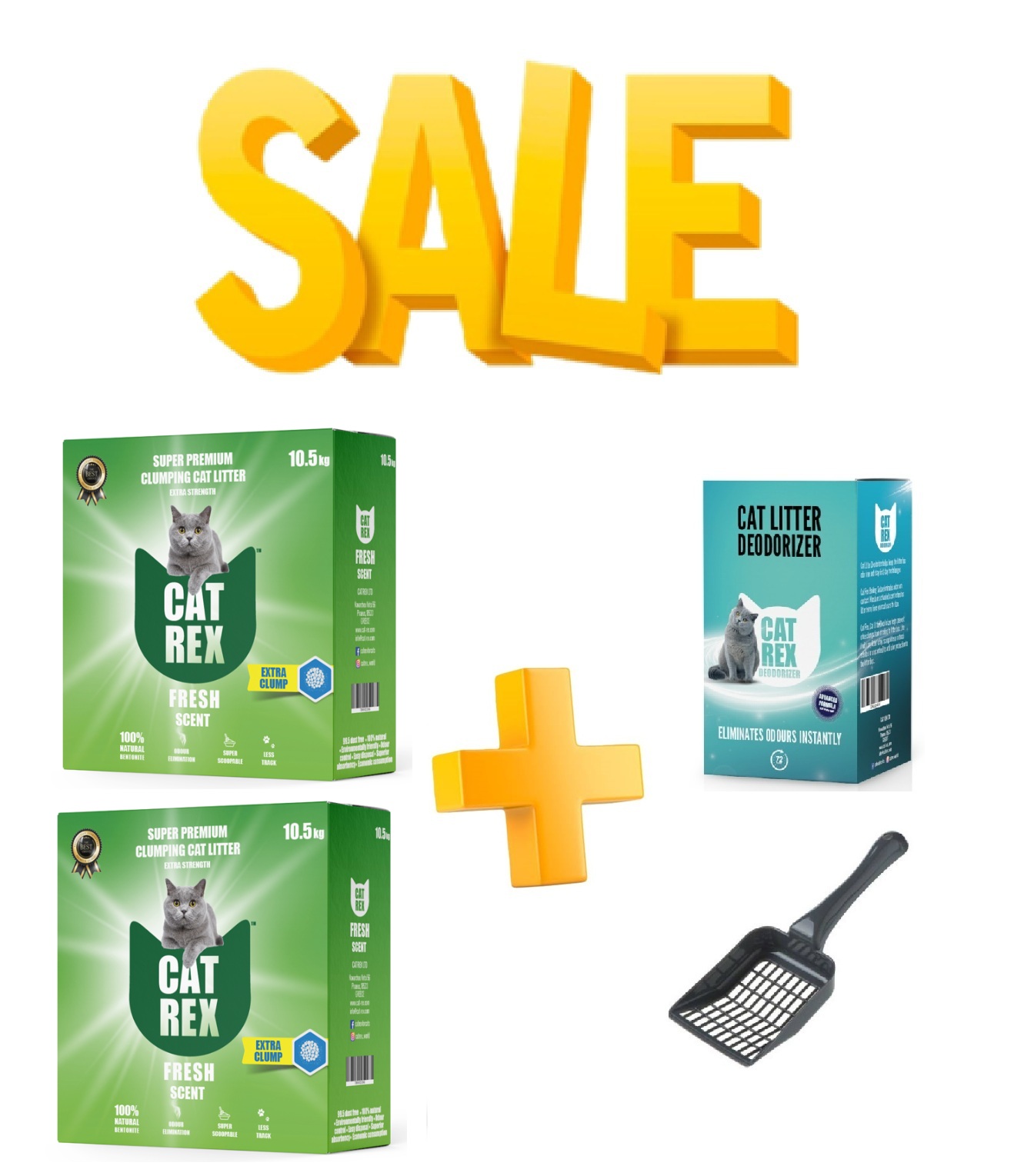 מבצע! בקניית 2 חול קט-רקס לחתול 10.5ק"ג קבלו 2 מתנות!  