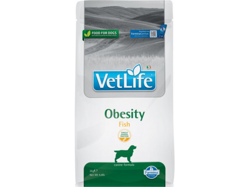 פרמינה וט לייף מזון יעודי לכלב אוביסיטי דגים