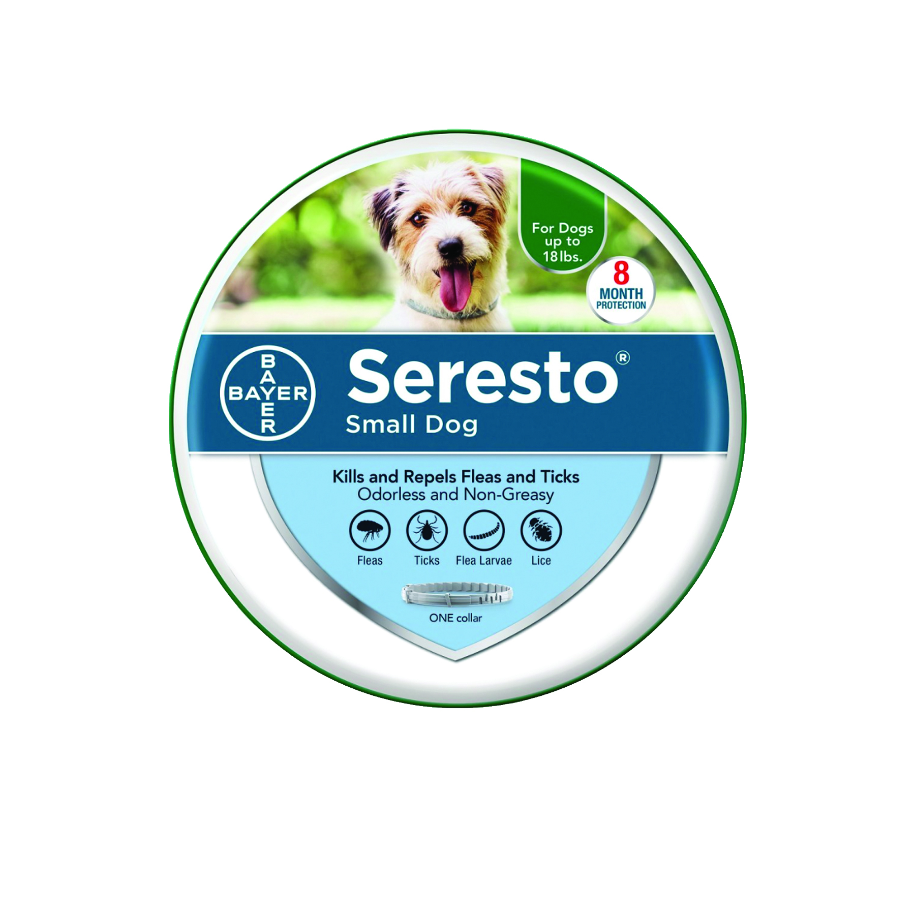 קולר סרסטו נגד פרעושים וקרציות לכלבים קטנים