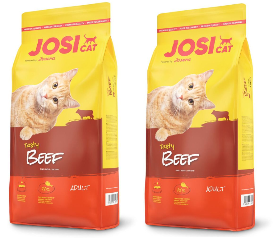 2 שקי ג'וסיקט בקר לחתול 18ק"ג כל שק