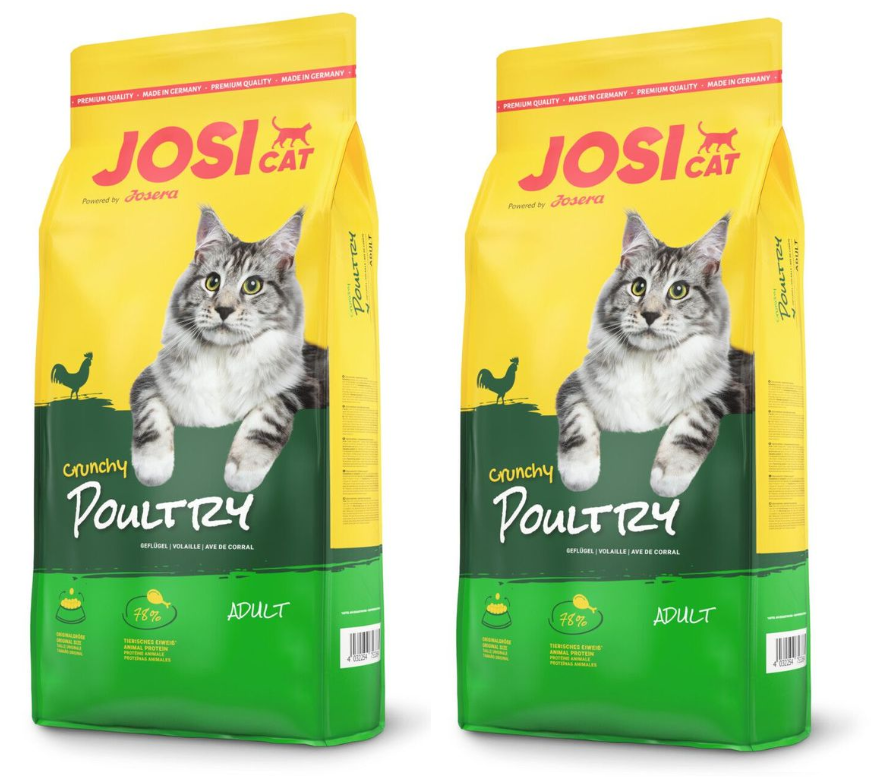 2 שקי ג'וסיקט עוף לחתול 18ק"ג כל שק 