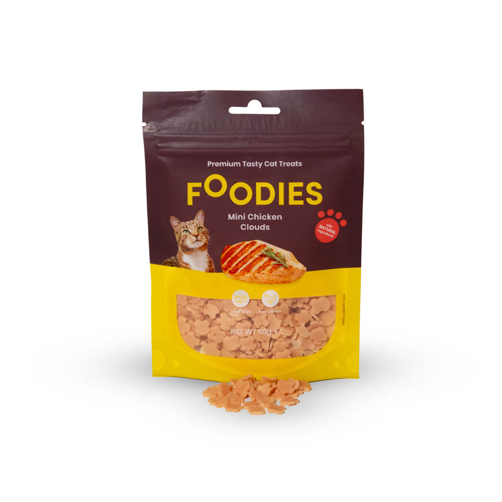 חטיף FOODIES לחתול מיני ענני עוף