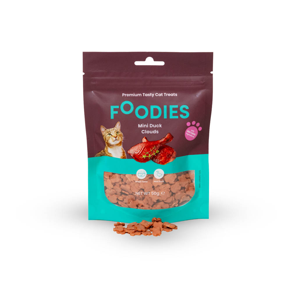 חטיף FOODIES לחתול מיני ענני ברווז
