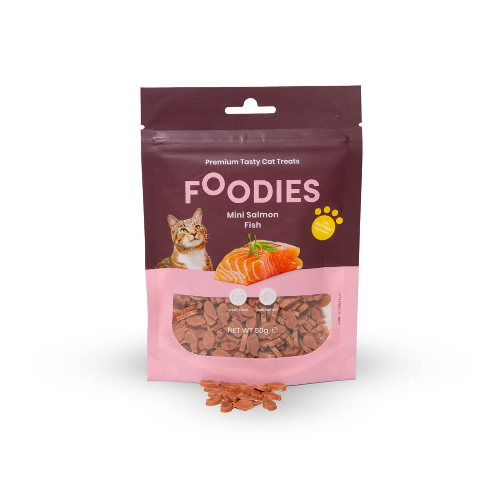 חטיף FOODIES לחתול דגיגוני סלמון
