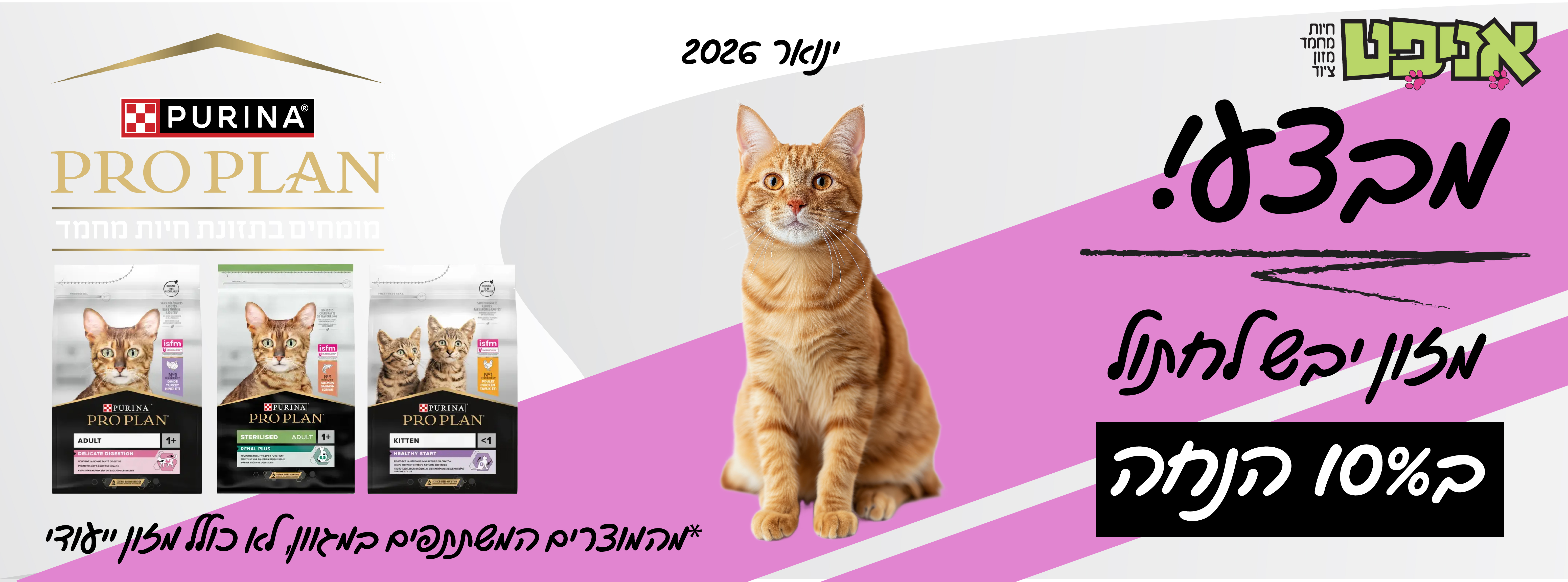 פרו פלאן חתול 10%
