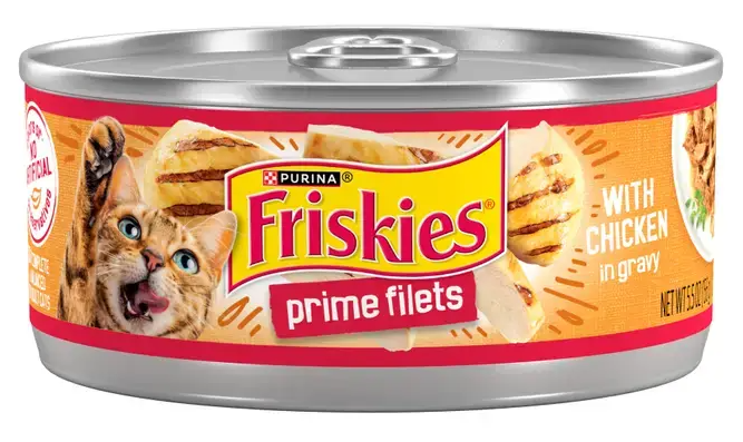 24 יח פריסקיז שימורים לחתול פריים פילה עוף ברוטב