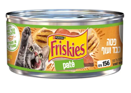 24 יח פריסקיז שימורים לחתול פטה כבד ועוף