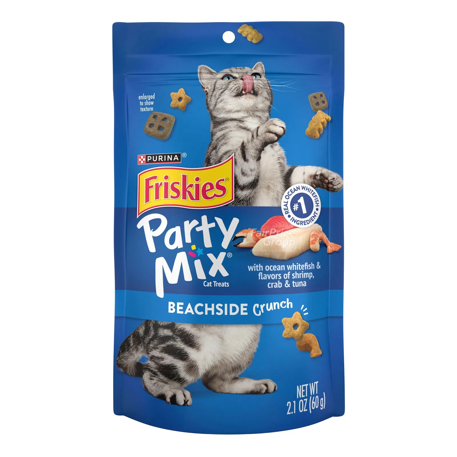 פריסקיז חטיפי PARTY MIX לחתול בטעם דגי ים