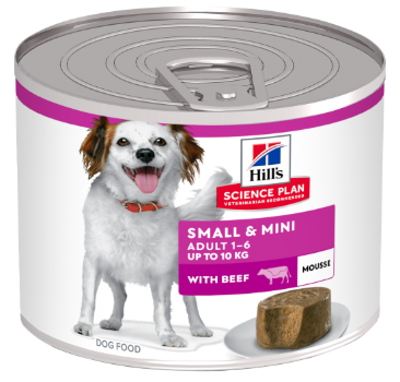 הילס שימור במרקם מוס לכלב מגזע קטן - בקר