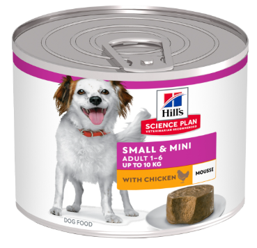 הילס שימור במרקם מוס לכלב מגזע קטן - עוף