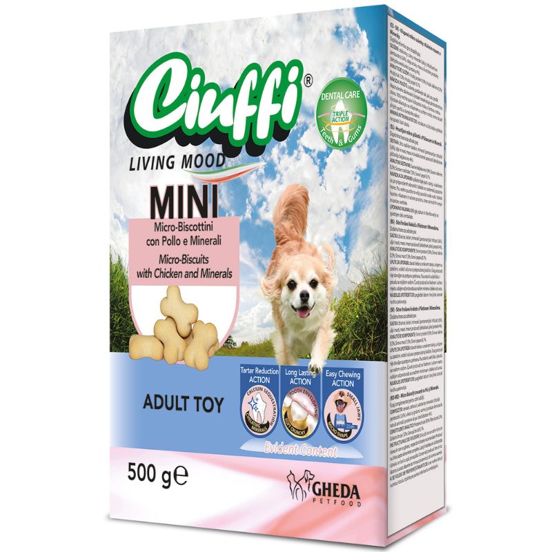 צ'יופי בסקוויטים לכלב מיני עם עוף ומינרלים