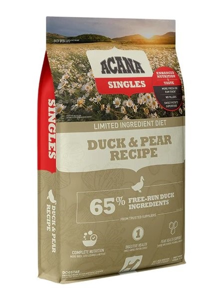 אקאנה מזון לכלב סינגלס ברווז