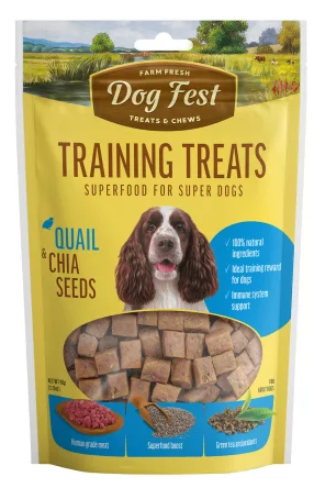 חטיפי אילוף קוביות בטעם שליו וזרעי צ'יה