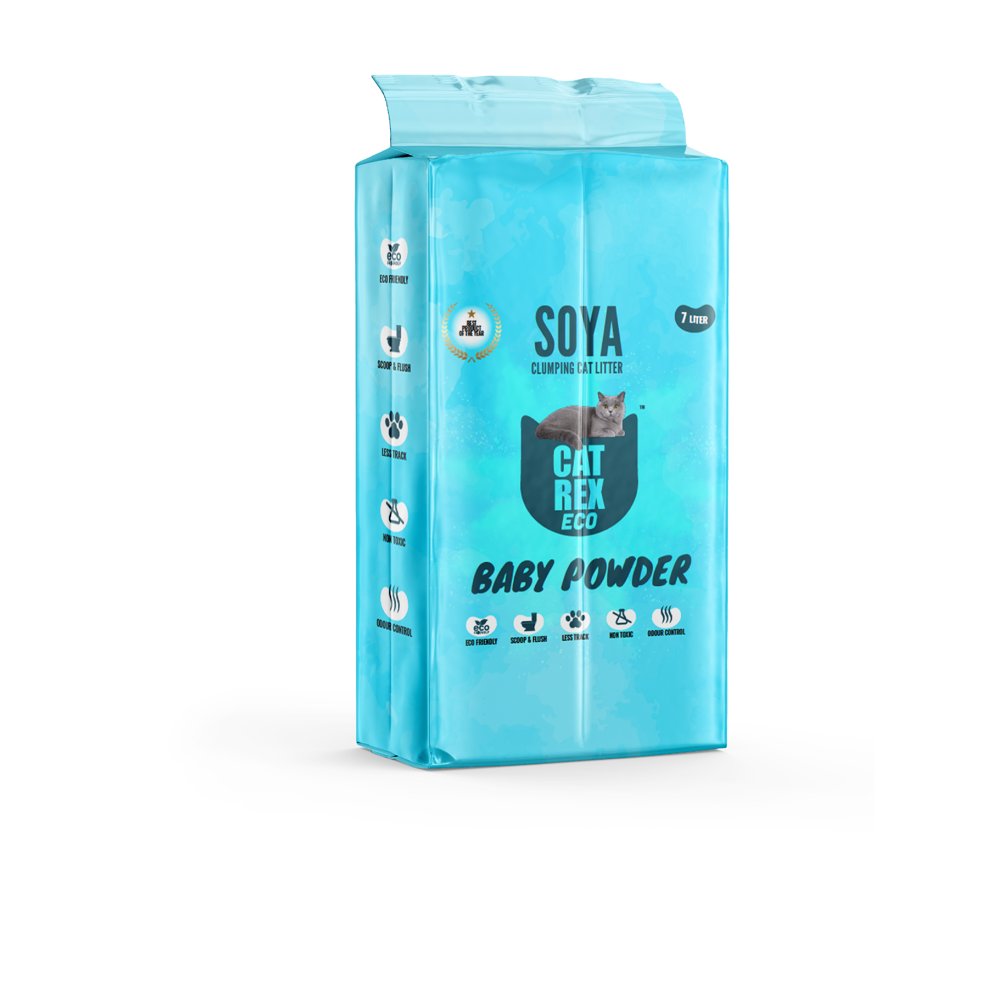 קט רקס חול סויה בניחוח בייבי פאודר לחתולים