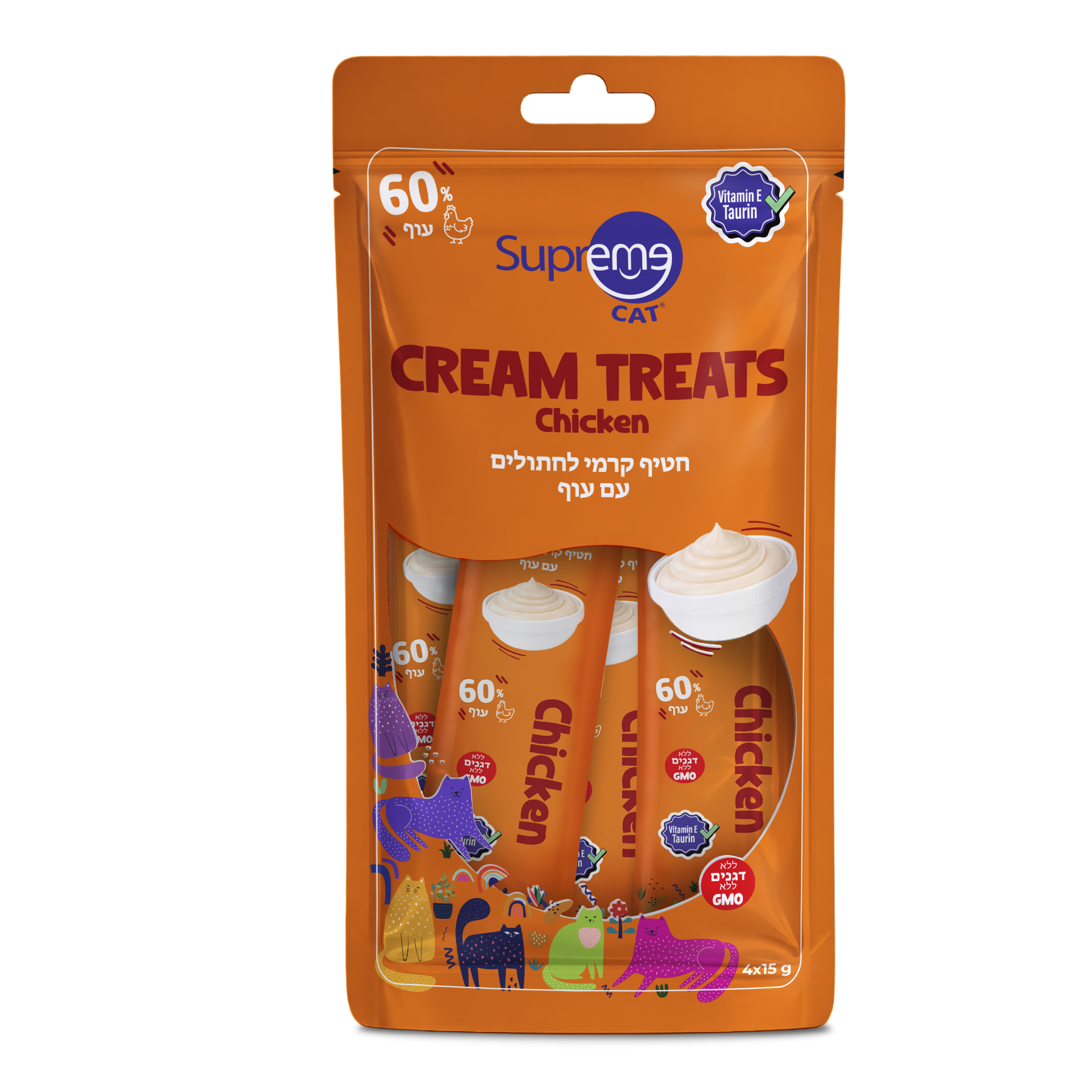 סופרים חתול שלוק עוף