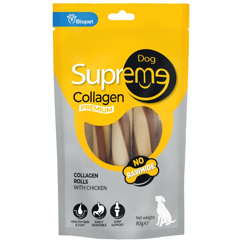 סופרים חטיף קולגן בצורת רולס לכלב