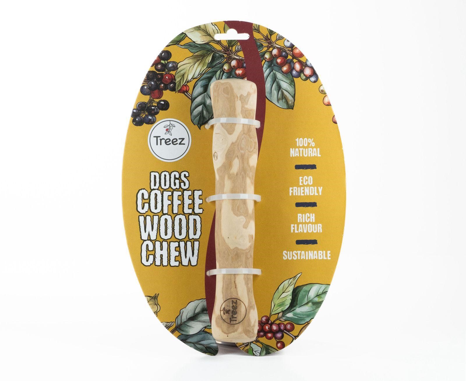 טריז עץ קפה לכלב בגודל גדול