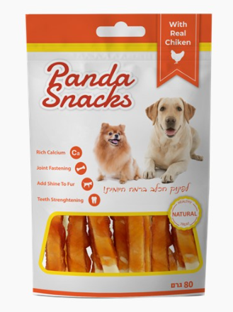 פנדה חטיף רך לכלב מקלות עוף ודג בקלה