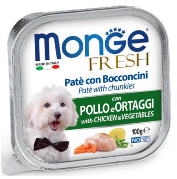 מונג' פרש פטה עם נתחי עוף וירקות