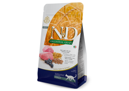 אוכל לחתולים Natural & Delicious Ancestral Grain Lamb & Blueberry Adult