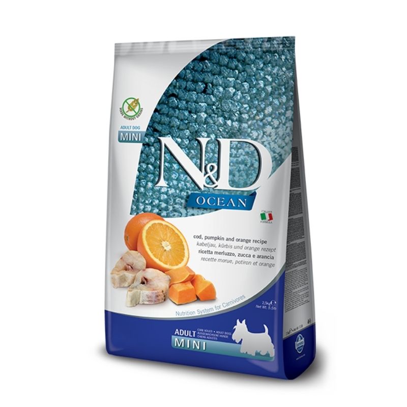 ND OCEAN קוד דלעת ותפוז לכלב בוגר מיני