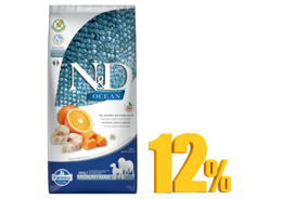 מבצע! ND OCEAN דג קוד דלעת ותפוז לכלב בוגר ב-12%הנחה!