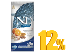 מבצע! ND OCEAN דג קוד דגנים ותפוז לכלב בוגר ב-12%הנחה!