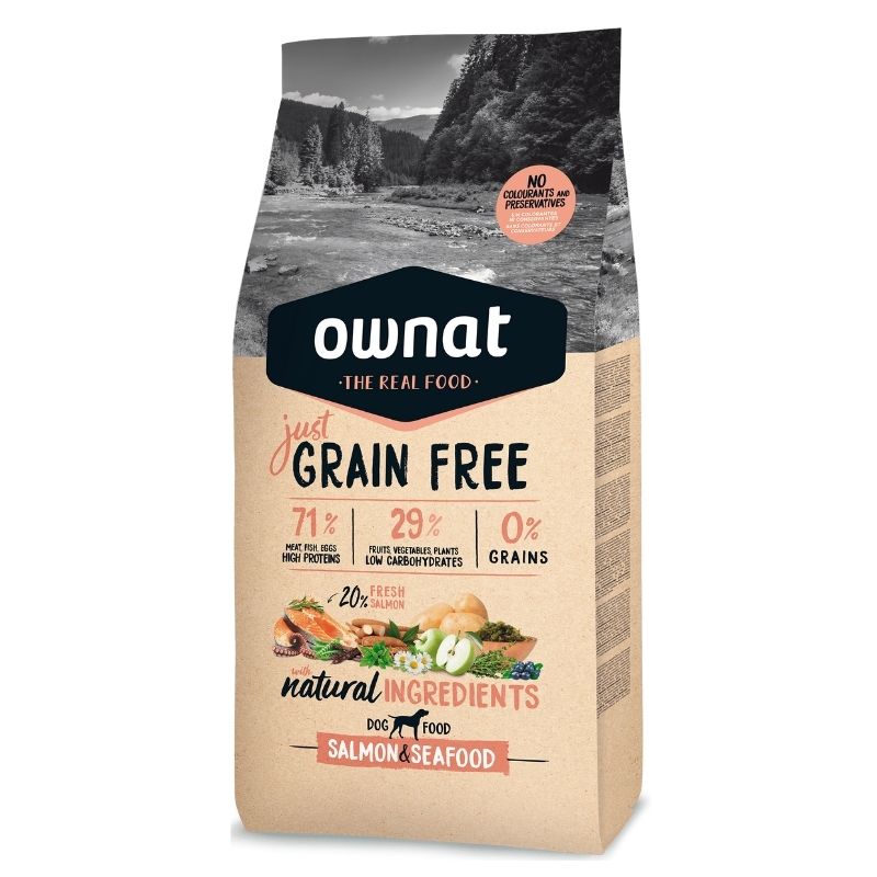 אוונט ג'אסט לכלב בוגר - סלמון 