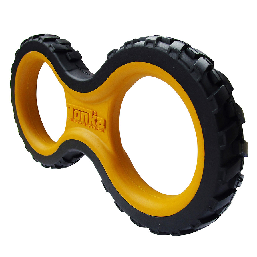 טונקה צעצוע רינג כפול קשיח לנשיכה ומשיכה לכלב