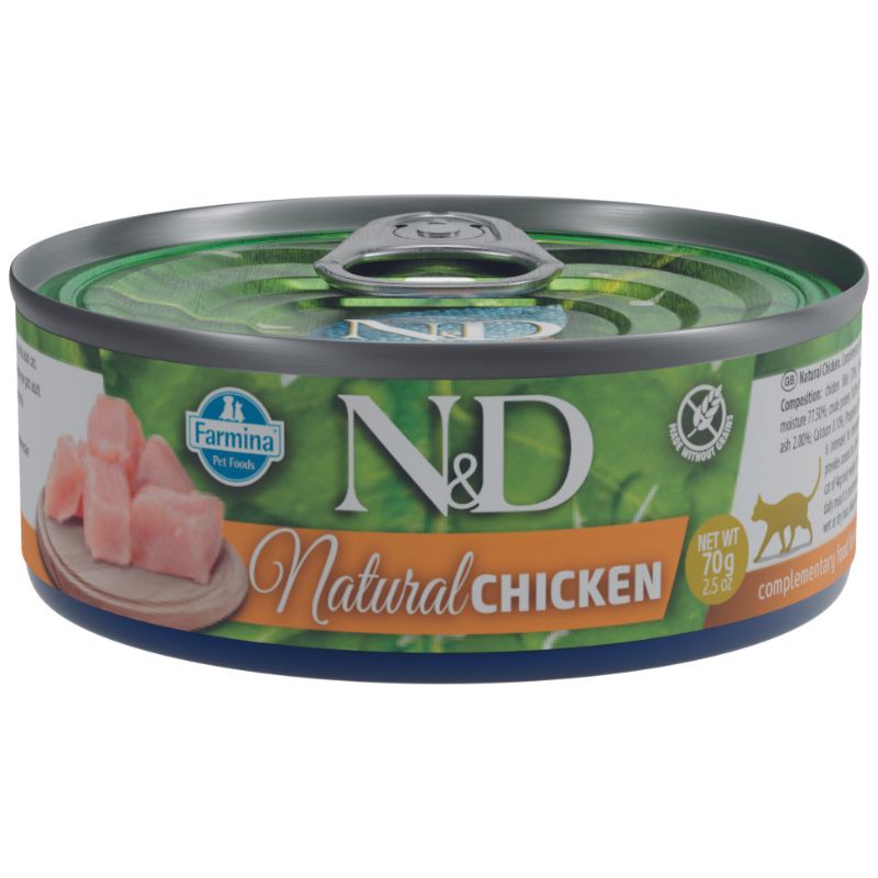N&D נטורל מעדן לחתול עוף