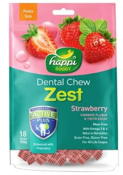 הפי דוגי חטיף דנטלי בטעם תות