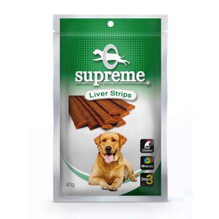 חטיף בשר עוף לכלבים בטעם כבד סופרים 