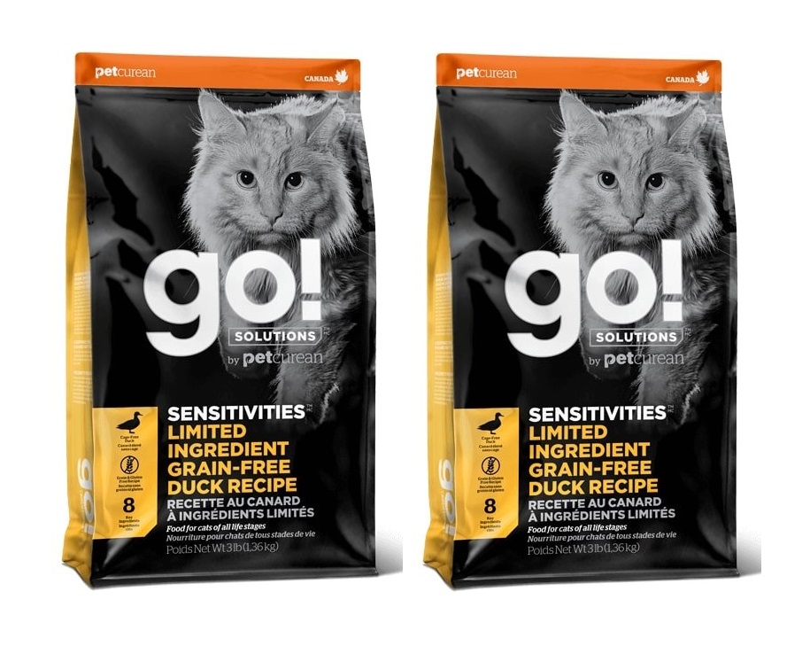 מבצע! 2 שקי גו! מזון לחתול סנסטיבטיס LID נטול דגנים ברווז