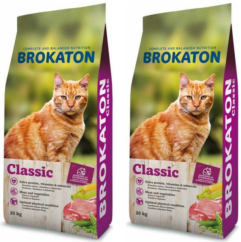 מבצע! 2 שקי ברוקטון מזון לחתול בוגר ב-12% הנחה