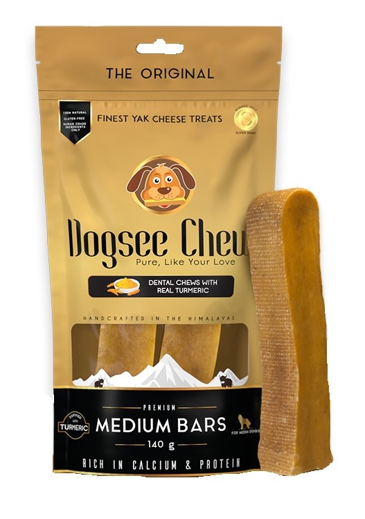 אריזת עצמות חלב יאק לכלב בינוני