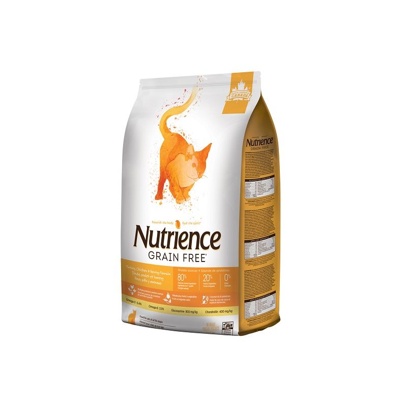 אוכל לחתולים Nutrience Grain Free Turkey, Chicken & Herring