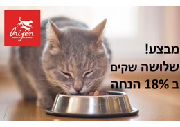 מבצע! 3 שקי אוריג'ן לחתול ב 18% הנחה