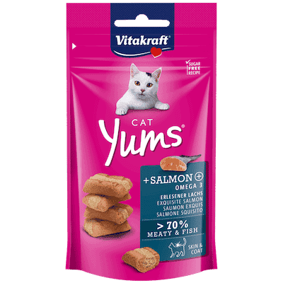 חטיפי בייטס לחתולים בטעם סלמון ויטה קראפט  